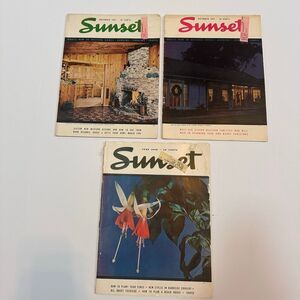 Vintage Lot (3) of Sunset Magazine from 1940 and 1941
